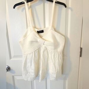 Cider NWT Hollow Babydoll Tank Plus Size 2XL